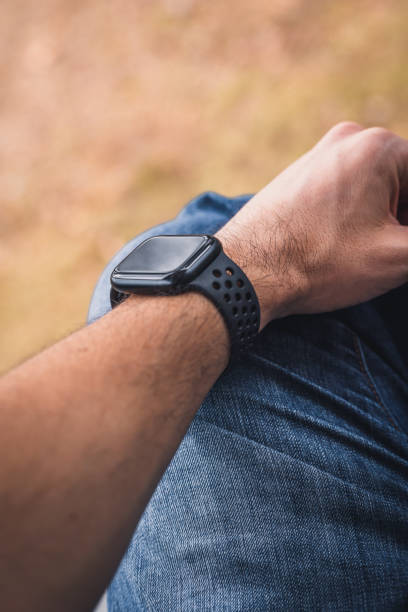 istock Person wearing a smart watch 1462209915