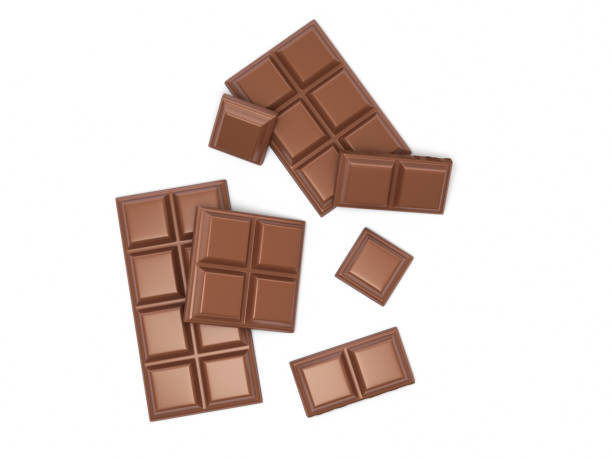 istock Milk Chocolate Piece, Whole and small parts 1462209972