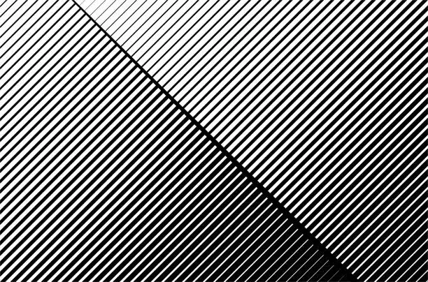 Vector illustration of Black and white abstract stripe line background design. Movement lines vector template.