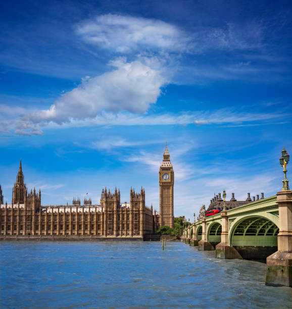 istock London Big Ben tower, Westminster bridge over Thames river England UK 1462219051