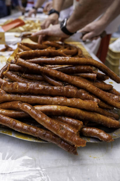 istock Grilled sausage on the street 1462221103