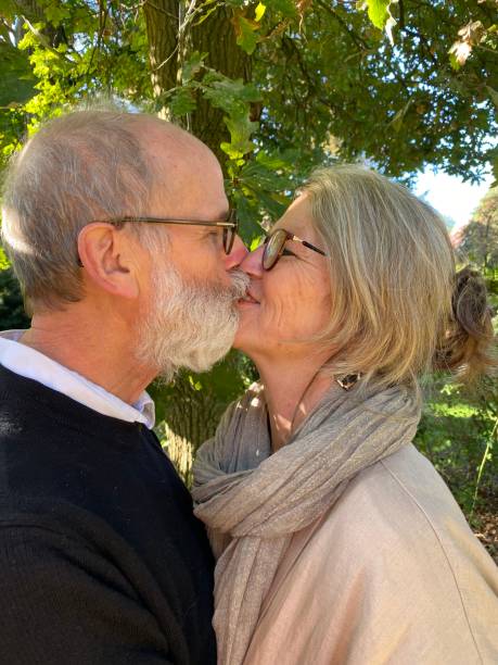 istock Kissing Couple celebrate there anniversary 1462226812