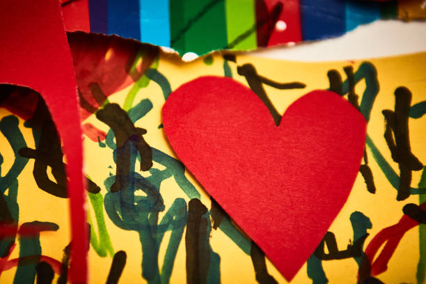 istock High angle view of an abstract heart 1462227832