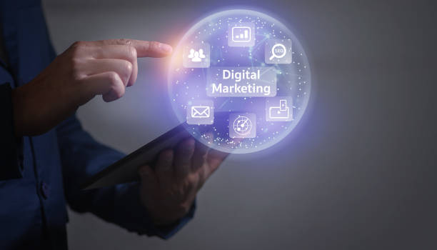 istock Digital online marketing, Businessman using tablet and analysis sale data graph growth on modern interface icons on strategy, Solution analysis and development contents on global network connection. 1462228080