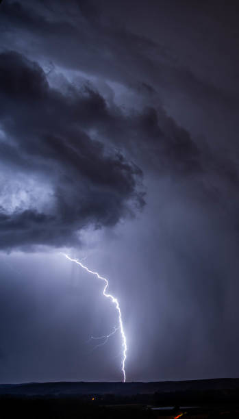 istock Electric storm and lightning on landscape 1462233543