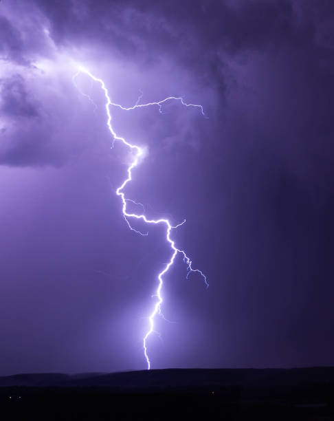 istock Electric storm and lightning on landscape 1462233553
