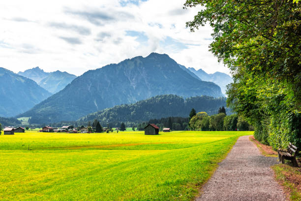 Scenery images of Bavaria suburb, peaceful and idyllic