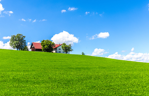 Scenery images of Bavaria suburb, peaceful and idyllic