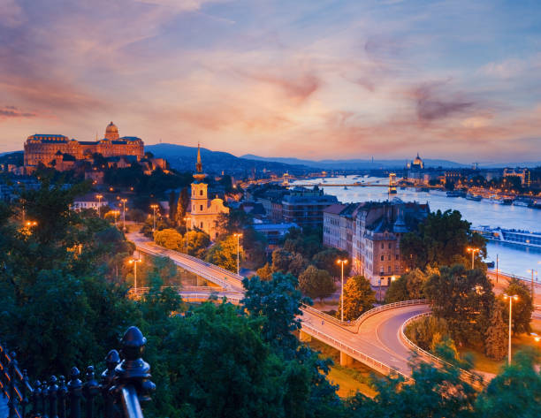istock Budapest City night panorama view. Long exposure. 1462242479