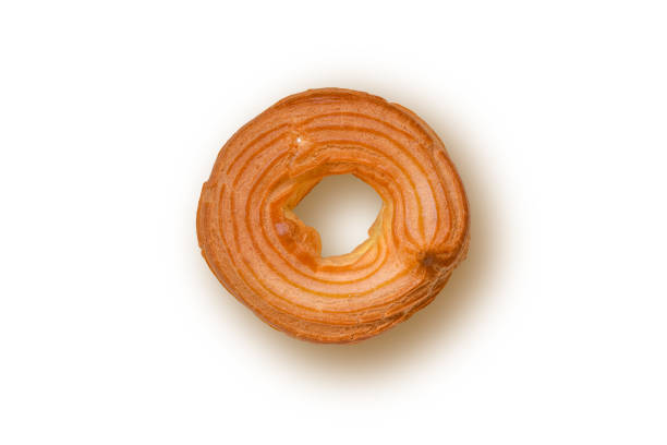 istock Donut isolated on a white background with a shadow. Top view. 1462283377