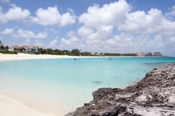 istock Paradise Island Rocks And Sandy Beach 1462288644