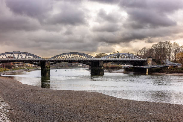 Barnes Railway Bridge stock photo