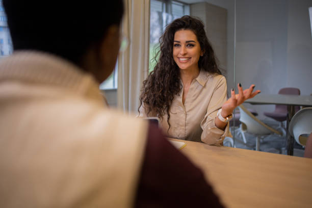 istock Business colleagues having a conversation 1462323063