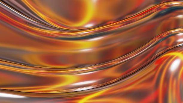istock fiery red glowing metal curtain swells abstract dramatic modern luxurious upscale 3D rendering graphic design elemental background material 1462338438