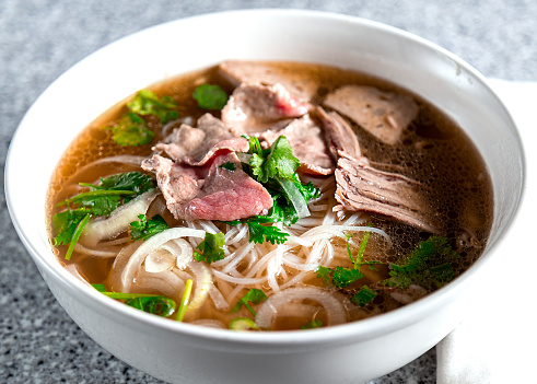 Classic Vietnamese bowl of Pho