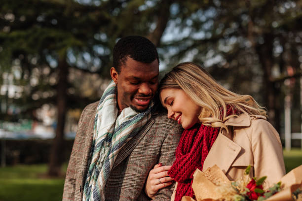 istock Loving couple on Valentines day date. 1462352483