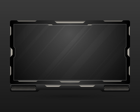 Overlay Gui Abstract Black Stream Overlay Gui Screen Panel For Video Broadcast ...