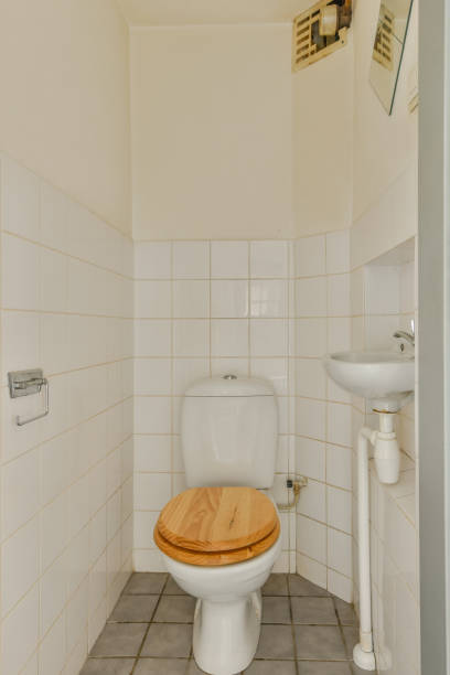 istock Small restroom in modern apartment 1462385403