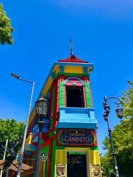 republic of la boca, argentina - buenos aires argentina south america la boca imagens e fotografias de stock