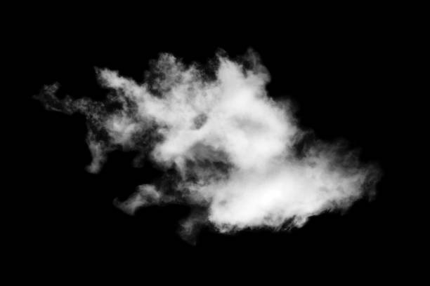 istock Cloud isolated on black background,Textured Smoke,Brush clouds,Abstract black 1462420631