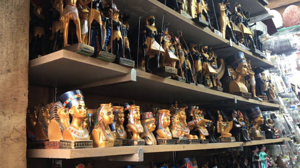 istock Souvenir of the ancient Egyptian statue, Khan El-Khalili, Egypt 1462423265