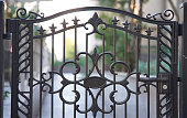 The gate with the iron