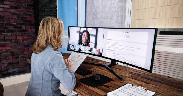 istock Online Video Conference Job Interview Meeting 1462441578