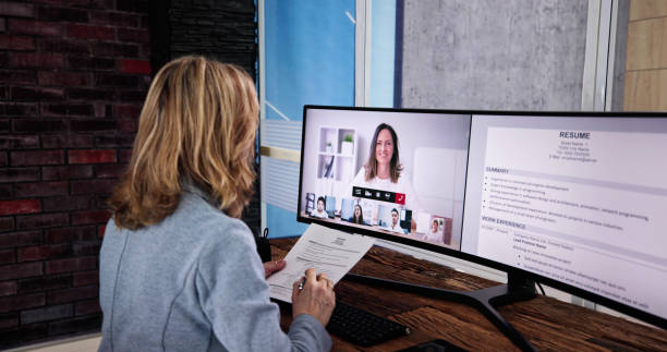 istock Online Video Conference Job Interview Meeting 1462441608