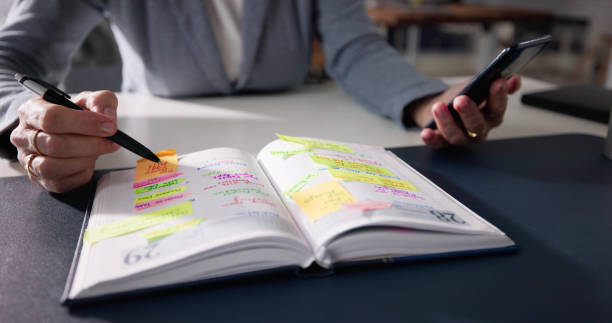 istock Calendar Schedule List At Desk And 1462443360