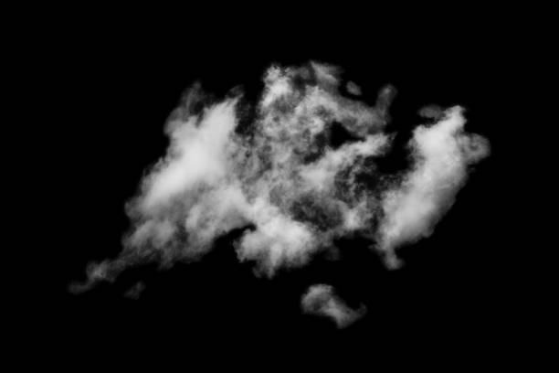 istock Cloud isolated on black background,Textured Smoke,Abstract black 1462446158