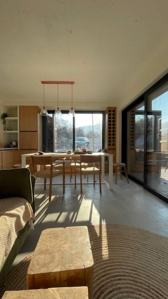 istock Interior of a cabin house 1462491550