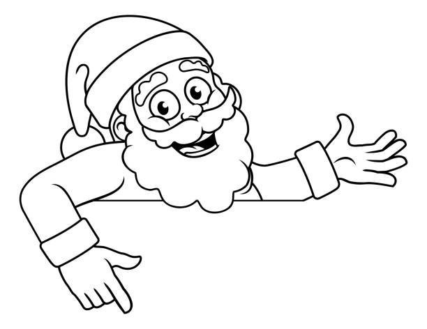 49 How To Draw Santa Claus Illustrations & Clip Art - iStock