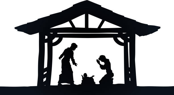 istock Christmas Nativity Scene Jesus Manger Silhouette 1462504157