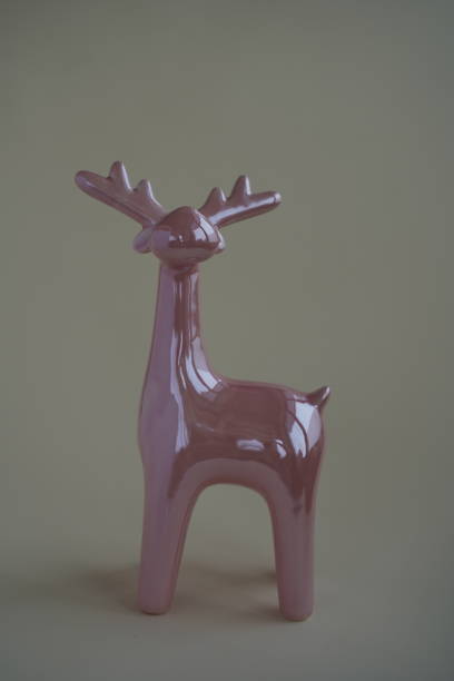 istock Light deer toy isolated on white background. 1462506283