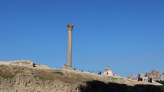Pompey’s Pillar is a Roman triumphal column in the city of Alexandria, Egypt. It is the largest of its type.