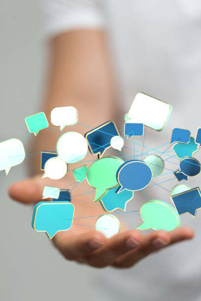 istock 3D rendering of email icon concept in hand background 1462530906