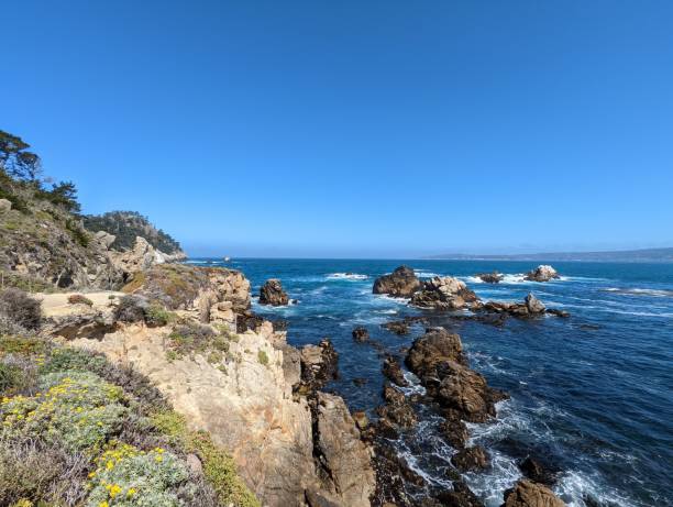 istock Beautiful landscape with large rocks on the seashore 1462532025