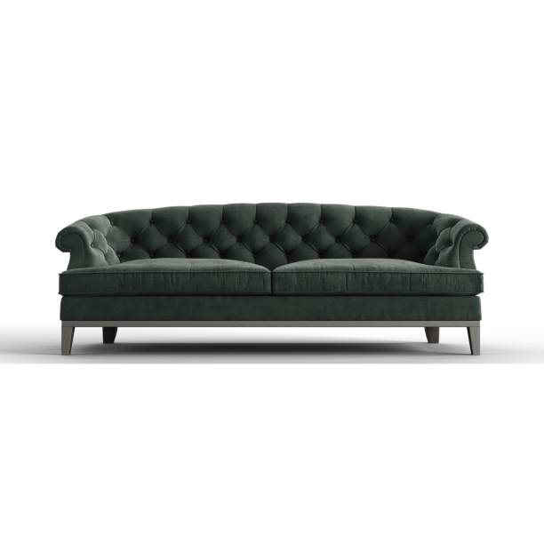 istock 3D rendering of sofa in white background 1462547274