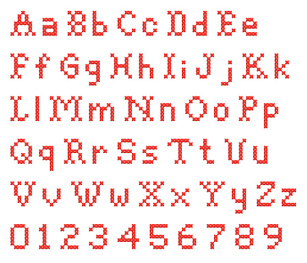 cross-stitch alphabet fonts
