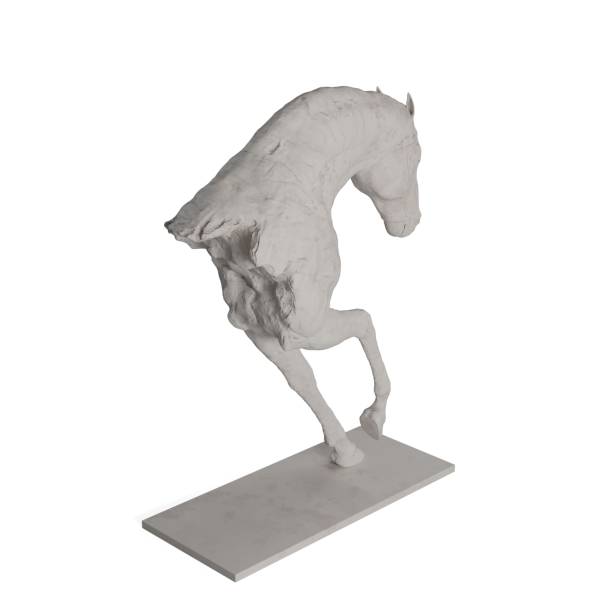 istock White broken ceramic horse statue isolated on white 1462548697