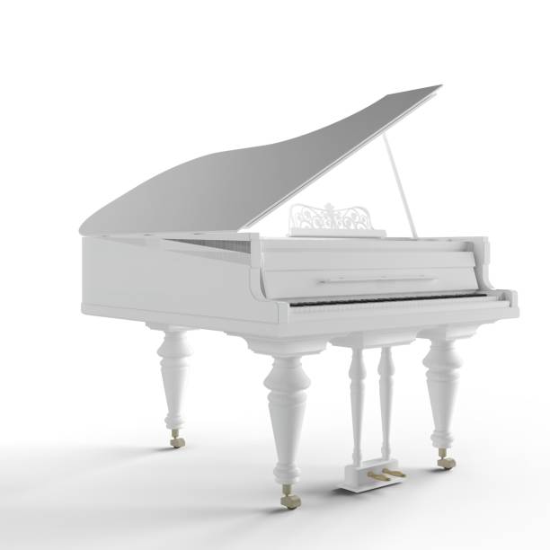 istock Royal piano isolated on white background 1462550703