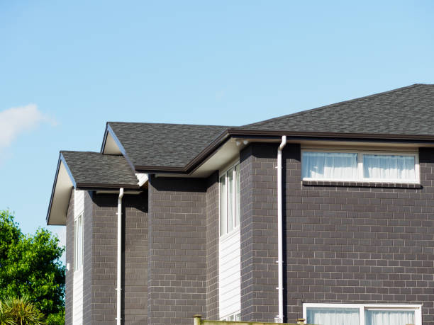 istock detached house with white window frame on gray brick wall 1462551344