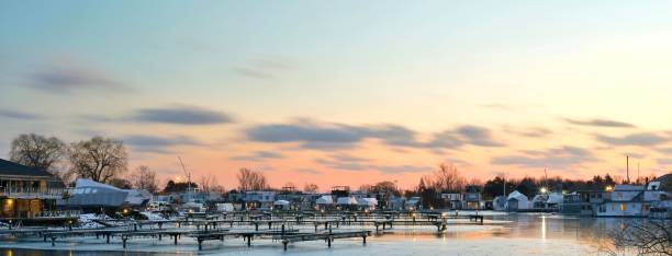 istock Panoramic view of the beautiful sunset at the beach 1462556805