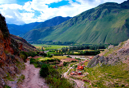 Scenery near Maras  in the Urubamba valley near  Cusco, Peru