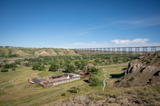 Lethbridge's Fort Whoop-up in summer.