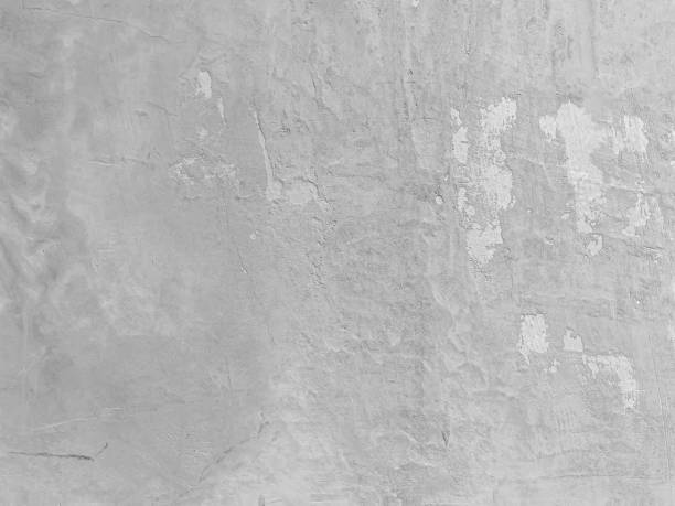ton abstrait noir et blanc de texture rugueuse dégradée de mur en béton ancien ou en ciment arrière-plan - weatherd photos et images de collection