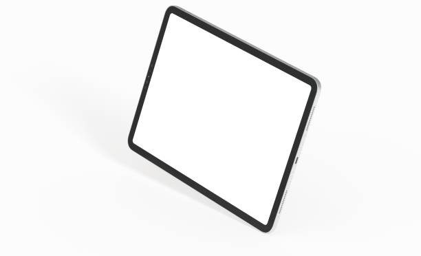 istock 3d rendering of a tablet with white screen on a white background 1462562330
