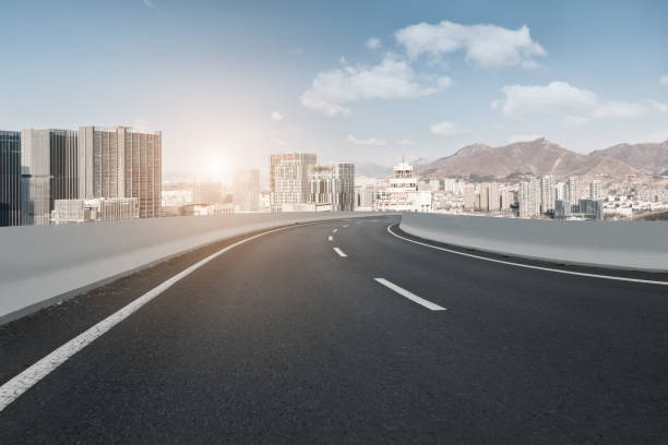 istock Expressway and financial district buildings 1462581020