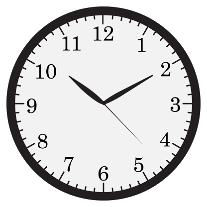 wall clock vector illustration  isolated on white