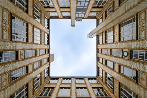 Low angle view of buildings against sky